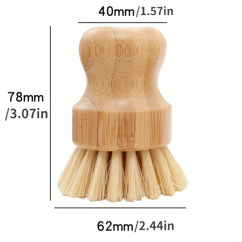 Bamboo Dish Scrub Brush – Eco-Friendly Kitchen Cleaning Brush