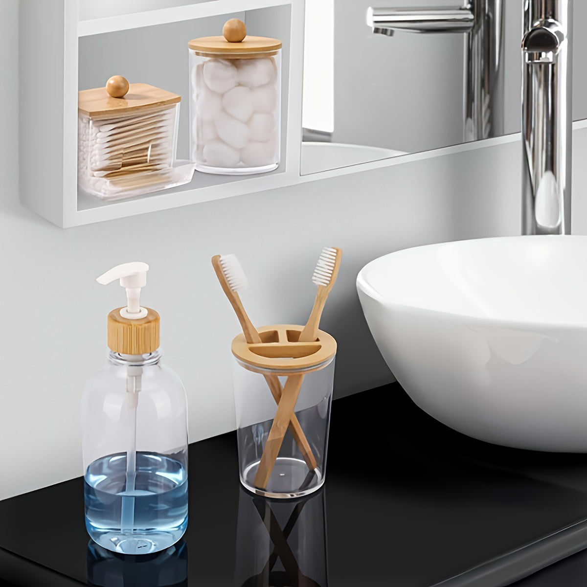 Bathroom accessory set