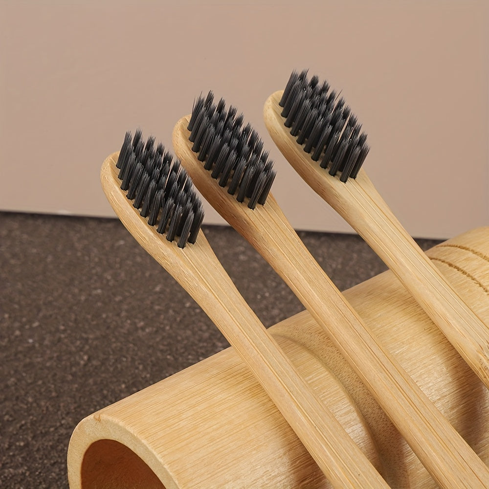 6 Pieces Bamboo Toothbrush