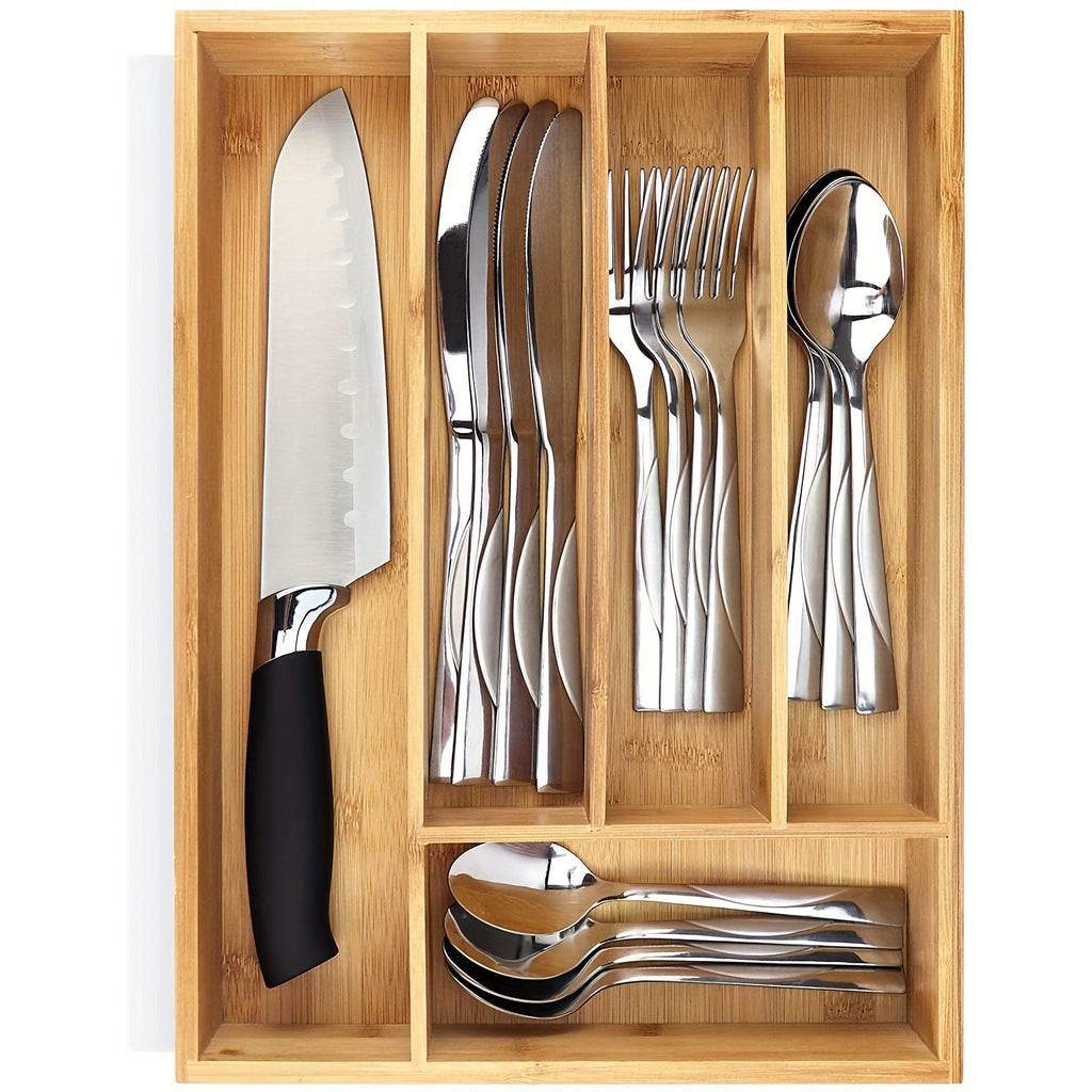 Bamboo Utensil Organizer