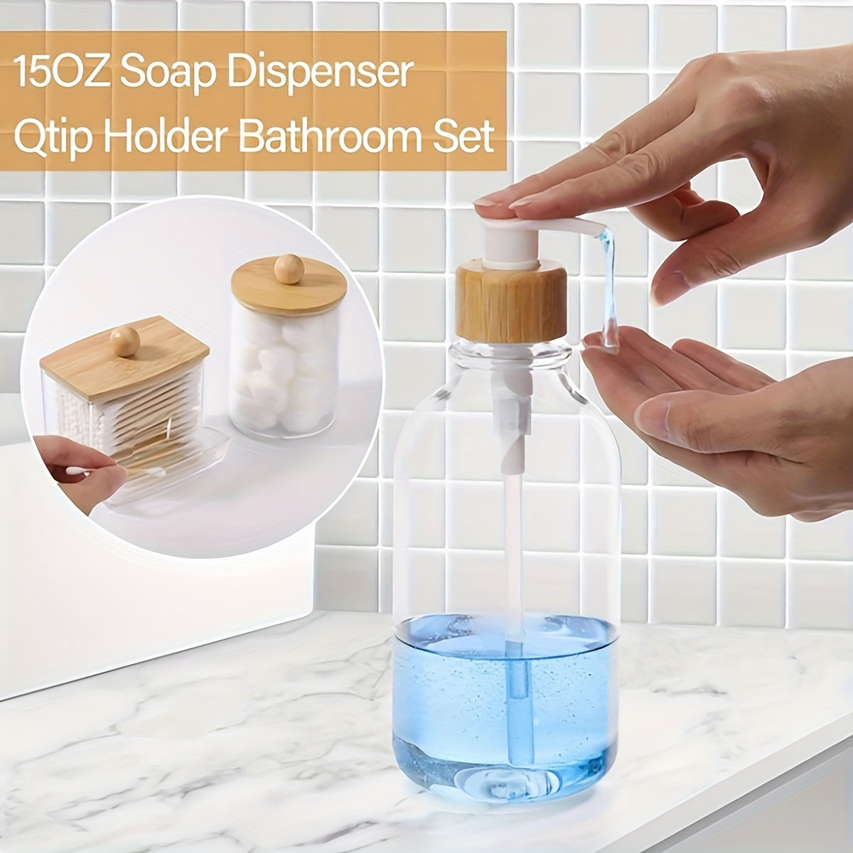 Bathroom accessory set