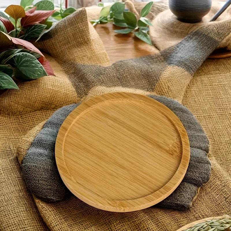 Set of 3 bamboo coasters