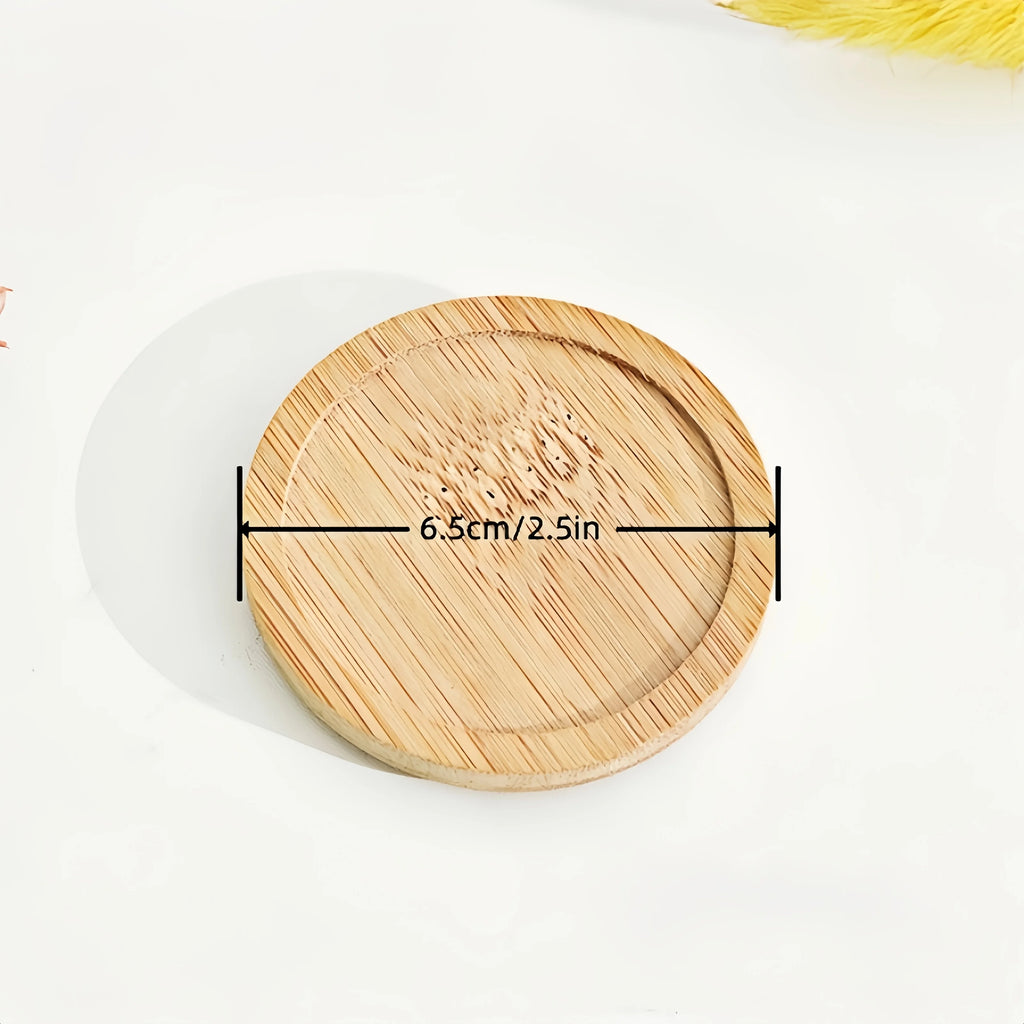 Set of 3 bamboo coasters