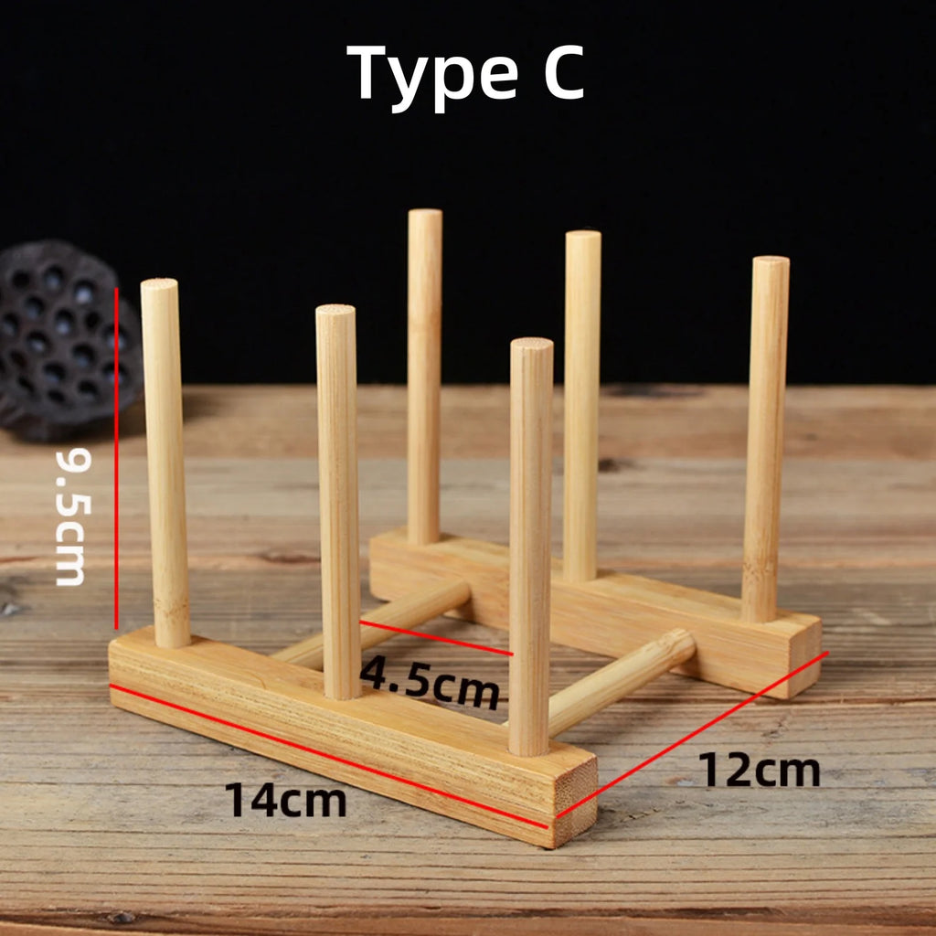 Bamboo Coffee Mug Holder – 6-Hook Countertop Cup Stand