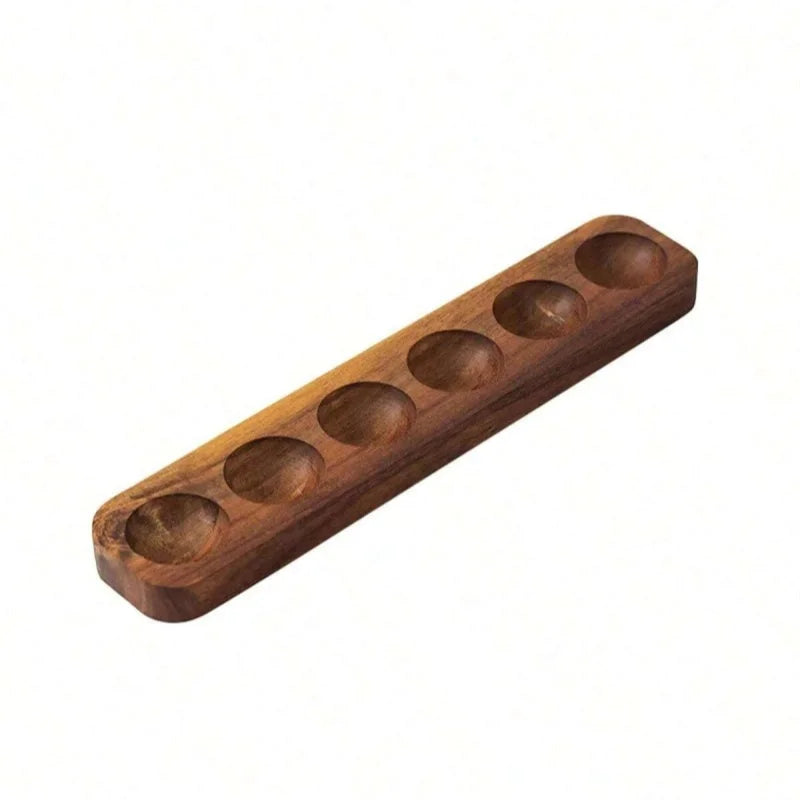 Wooden Egg Holder Rack – Paulownia Wood Kitchen Egg Storage Tray