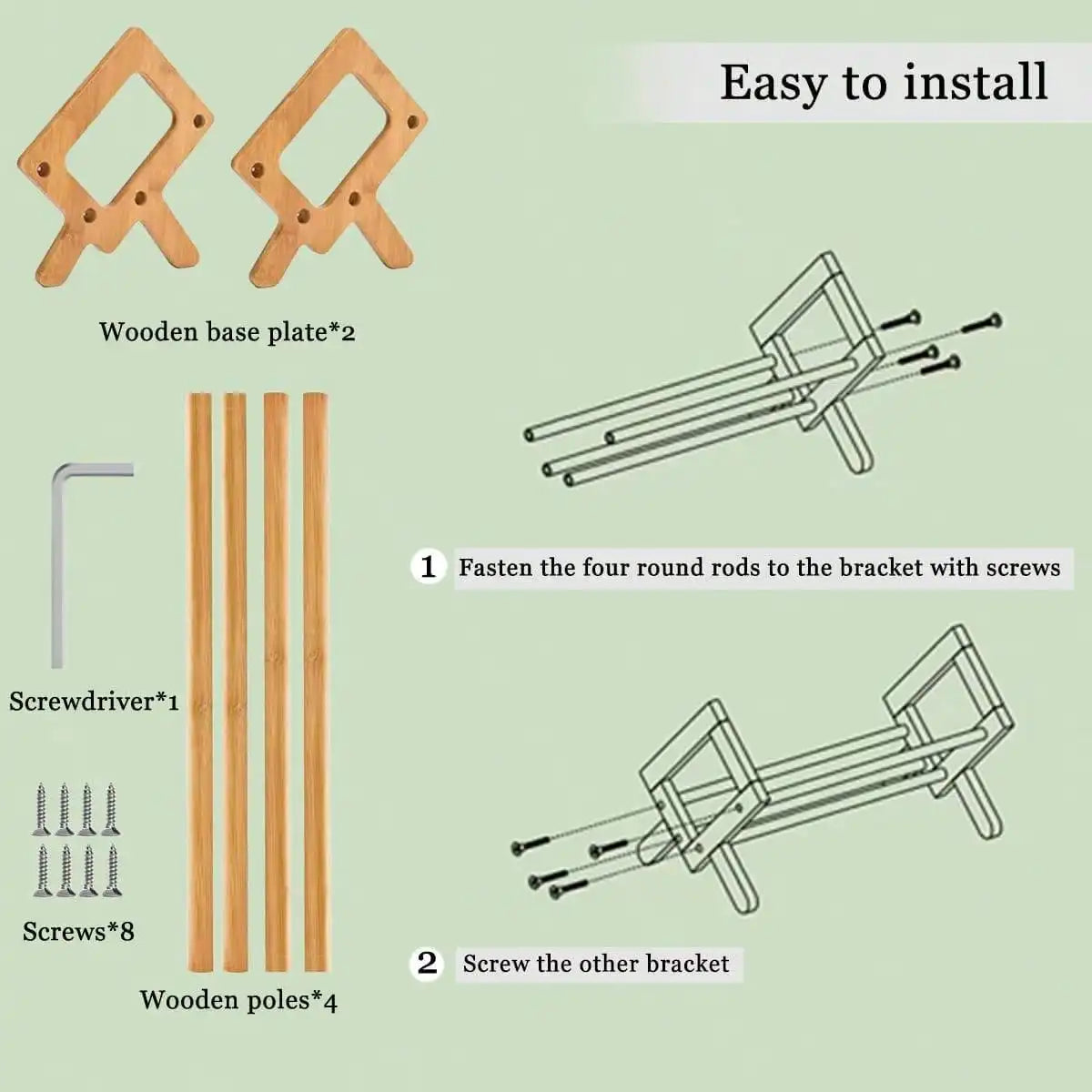 Bamboo desktop shelf