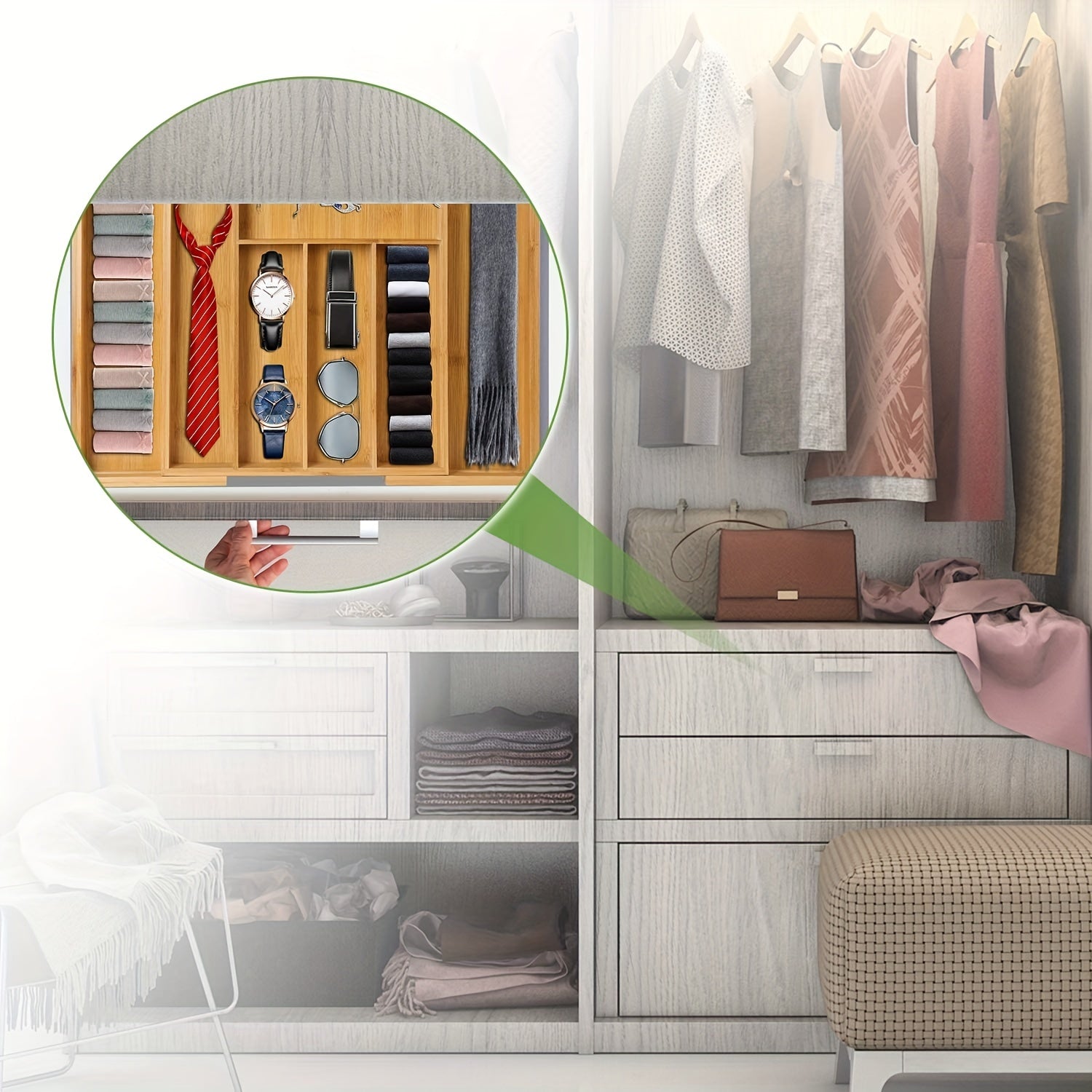 Bamboo Utensil Organizer