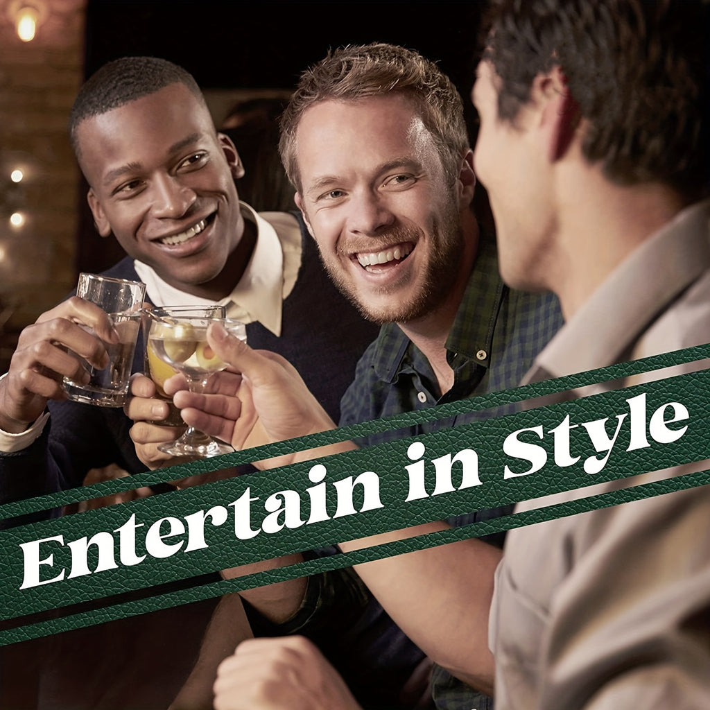 10-Piece Cocktail Set with Bamboo Stand 